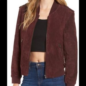 Blank NYC Suede Bomber